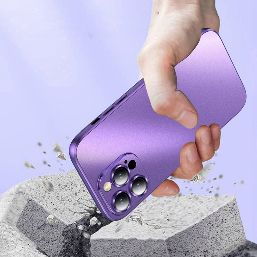 For iPhone 13 Pro Max 6.7 inch TPU Phone Case Electroplated Matte Phone Cover with Built-in Camera Lens Protector For iPhone 13 Pro Max 6.7 inch TPU Phone Case Electroplated Matte Phone Cover with Built-in Camera Lens Protector